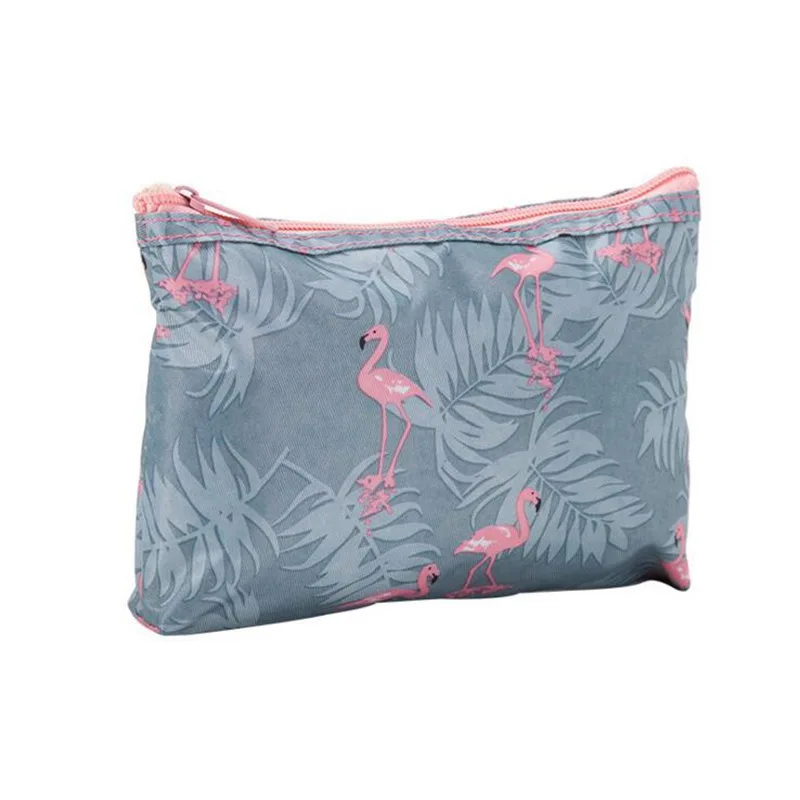  Large Size Cute Flamingo Cosmetic Bag Travel Zipper Storage Makeup Bag Organizer Portable Ladies Ne