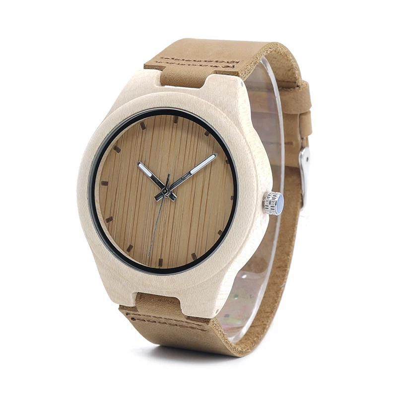 BOBO BIRD WF10 New Maple Wood Watch Pine Wooden Top Brand Luxury Quartz Watches for Men With Gift Box relojes mujer OEM