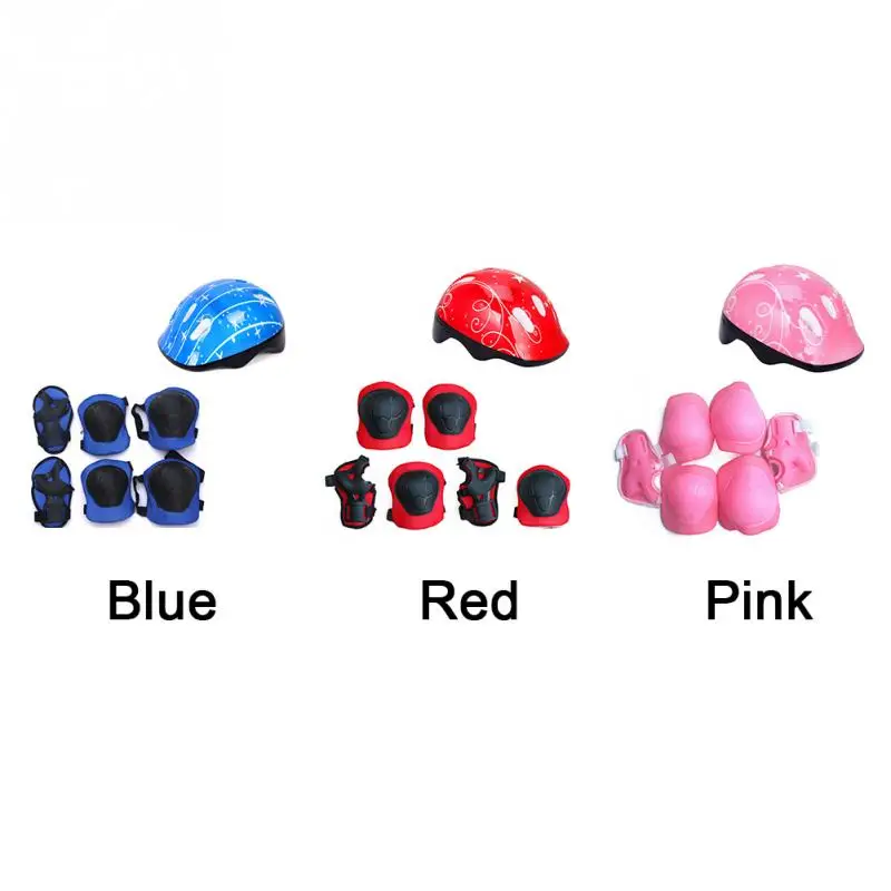 7Pcs/set Kids Child Cycling Skating Skateboard Helmet Roller Protector Elbow Knee Pads Wrist Children Sport Protector Pads 7Pcs/set Kids Child Cycling Skating Skateboard Helmet Roller Protector Elbow Knee Pads Wrist Children Sport Protector Pads