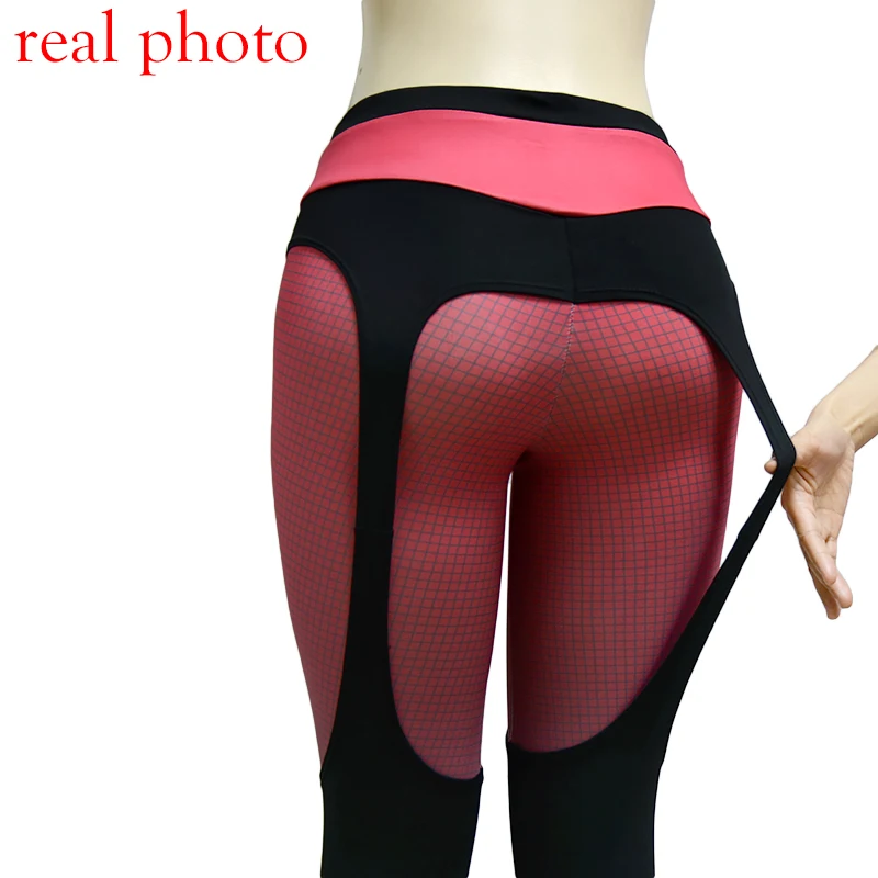 Simenual 2018 Patchwork push up leggings women sportswear plaid gradient color legging female pants bodybuilding fitness leggins