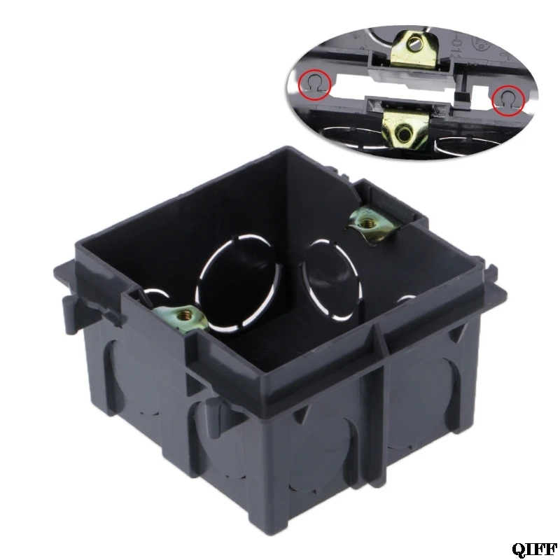 

Drop Ship&Wholesale 86-Type PVC Junction Box Wall Mount Cassette For Switch Socket Base Mar28