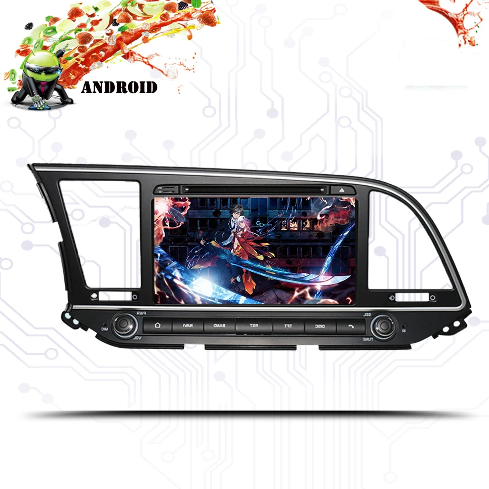 Flash Deal Autoradio 4GB ram+64GB rom Android 9.0 car dvd player for Hyundai Elantra 2016 2017 2018 multimedia radio gps Car PC CD SD DVD 0