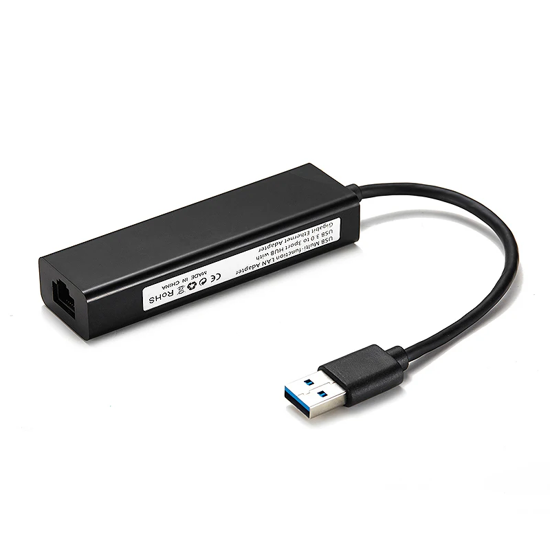 Адаптер Usb 3,0 для Rj45 Gigabit Lan с 3 портами usb-хаб 3,0