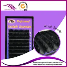 Free Shipping! All Size 0.10/0.12/0.15/0.20/0.25mm J B C D Curl Individual Eyelashes Extension 1 Tray Per lot Black color