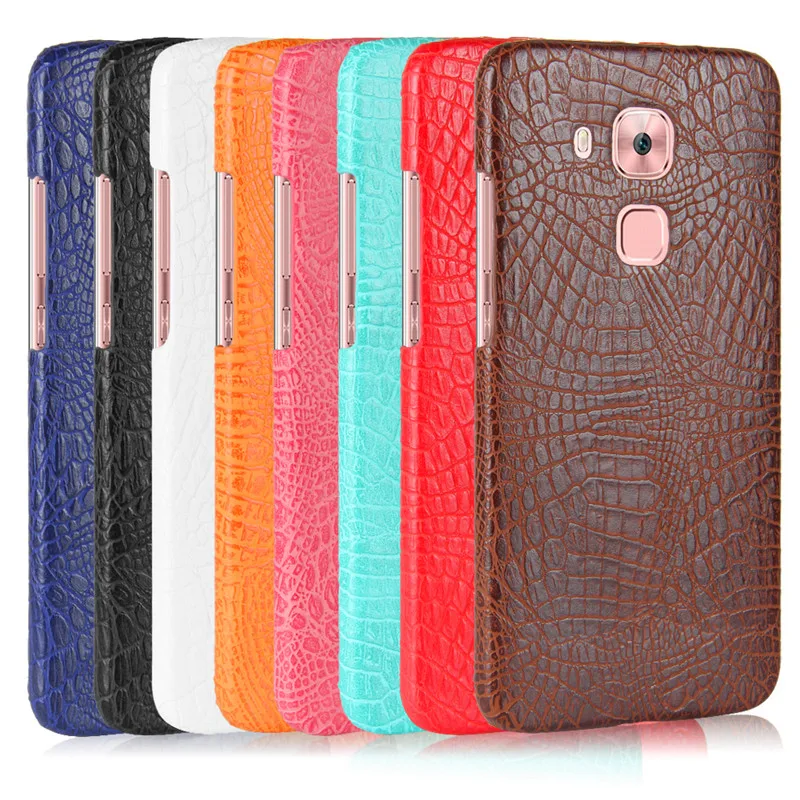 

Huawei G9 Plus G9Plus G9+ Case Crocodile Grain Hard PC+PU Leather Surface Back Cover Case for Huawei G9 Plus Hard Phone Cover