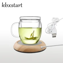 Kbxstart креативная usb-чашка, не нагревается, кофейная, молочная, чайная чашка, сохраняет тепло, круглая, мультиколор, грелка для офиса, дома, ребенка