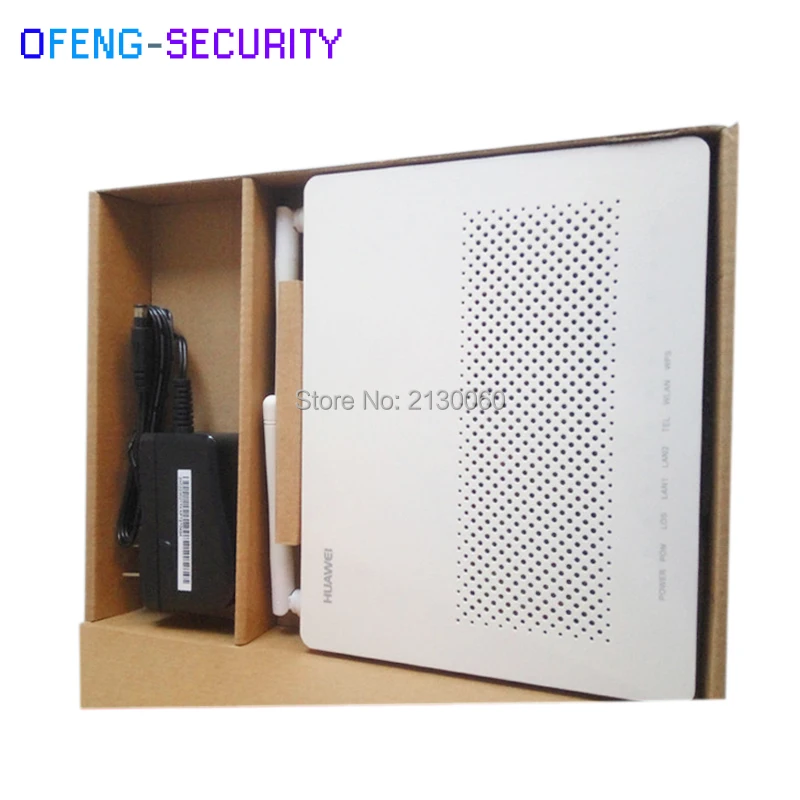 Original HW HG8326R GPON ONU with external antennas, class C+, English version, 2LAN+ 1 POTS+ wifi 11 - 