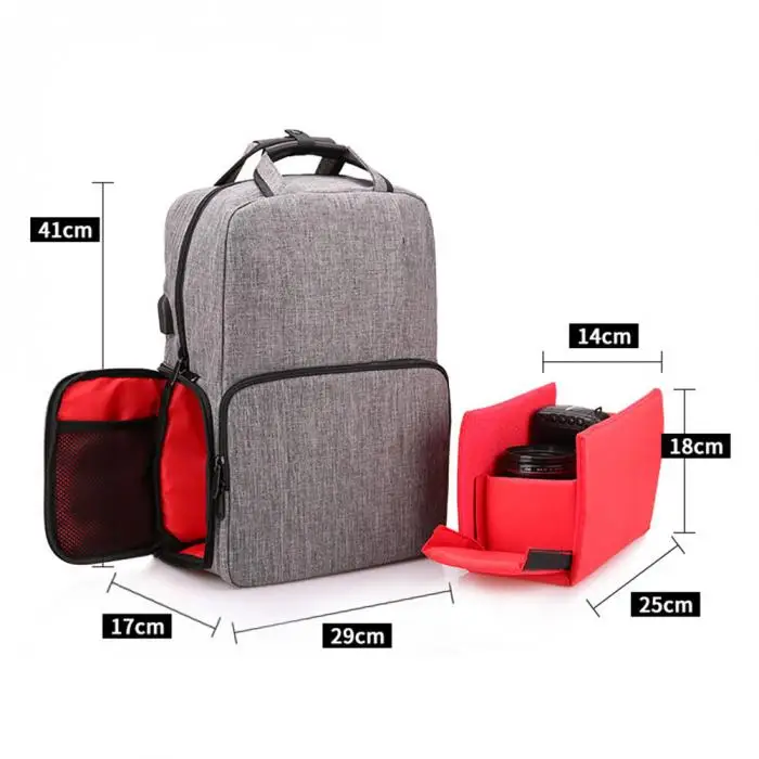 Прочный водонепроницаемый рюкзак для камеры для 15,6 дюймового ноутбука DSLR сумка фотографа для путешествий Лучшая-WT