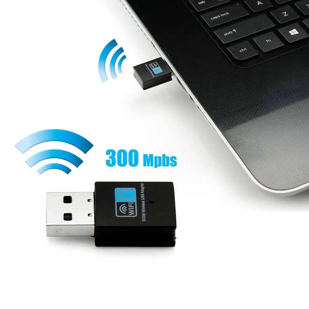 300 Мбит/с USB WiFi адаптер Беспроводная Lan сетевая карта адаптер WiFi ключ для настольного ноутбука ПК Поддержка Windows 10 8 7 MAC OS