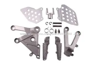 

Motorcycle Front Silver / Black Footrest Foot CBR600 RR 2003 - 2006 for HONDA CBR600RR Footrest Brackets