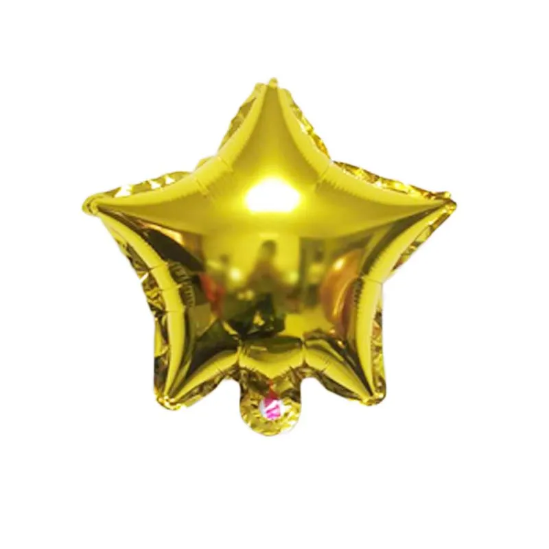 gold 12 шт Baby Shower девочек Фольга Star праздничные надувные шары вечерние украшения Дети воздушные шарики свадебный розовый серебряный надувные шары - Цвет: gold