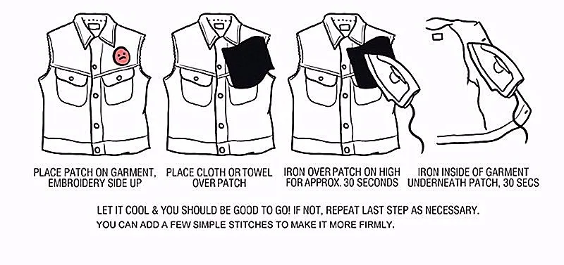 how to iron on embroidery patches