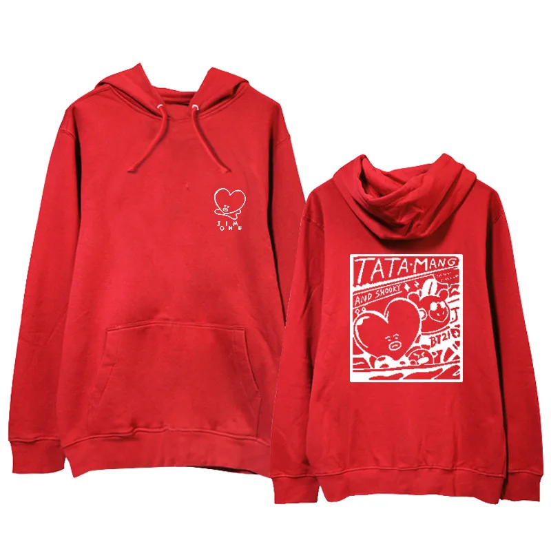 2019 BTS Kpop Love Yourself Hoodie Sweatshirt Ms./Men BTS V with Style Hoodie Ladies/Men Spring and Autumn Street Apparel