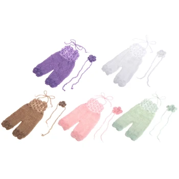 

Newborn Soft Mohair Baby Boy Girls Knitted Romper Outfit Photography Props