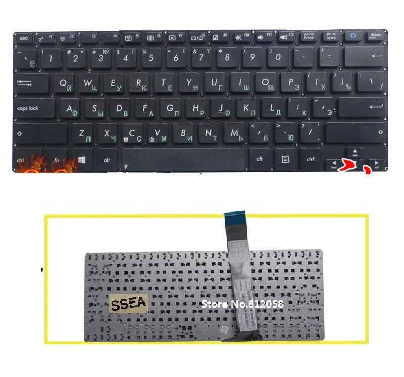 SSEA New RU Keyboard for ASUS VivoBook S300 S300CA S300C S300SC S300K S300KI Russian Keyboard without frame