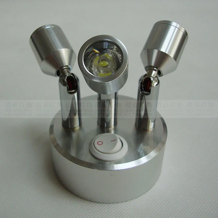 ZZR11 светодиодный светильник с тремя головками перезаряжаемый встроенный аккумулятор свет бар светодиодный прожектор ювелирный свет свадебный счетчик SD38