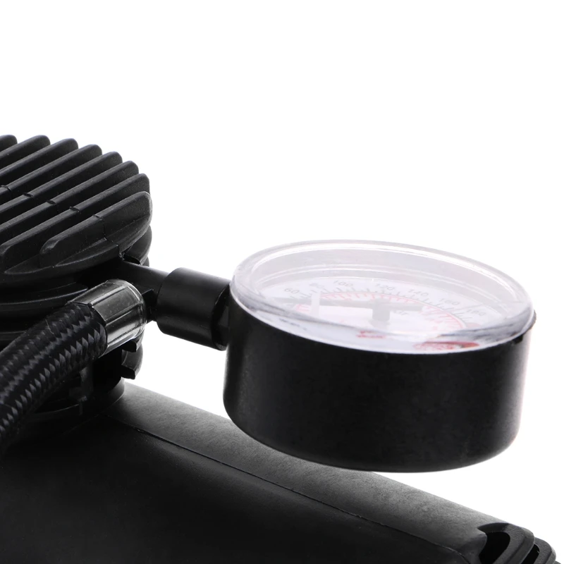 Bomba com Calibre o Envio Gratuito de Alta Qualidade dc 12 v Carro Automático Portátil Mini Compressor ar Elétrico Pneu Inflator Novo 1 pc 300 Psi 6 pc 300 psi dc 12 v carro