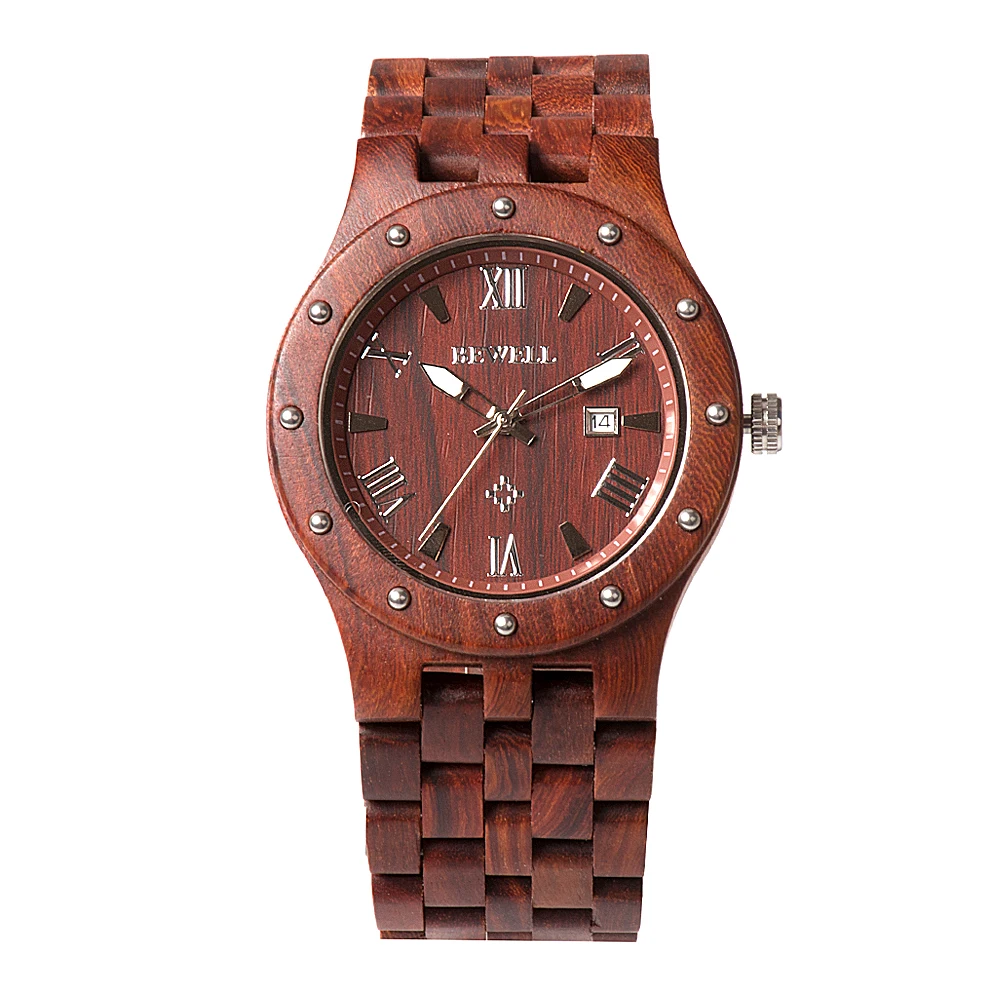 BEWELL WOODEN WATCH