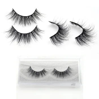 

visofree Natural Long 3D Mink Lashes Crisscross Messy False Eyelashes Pure Hand made Cotton Stalk Fake Eyelashes