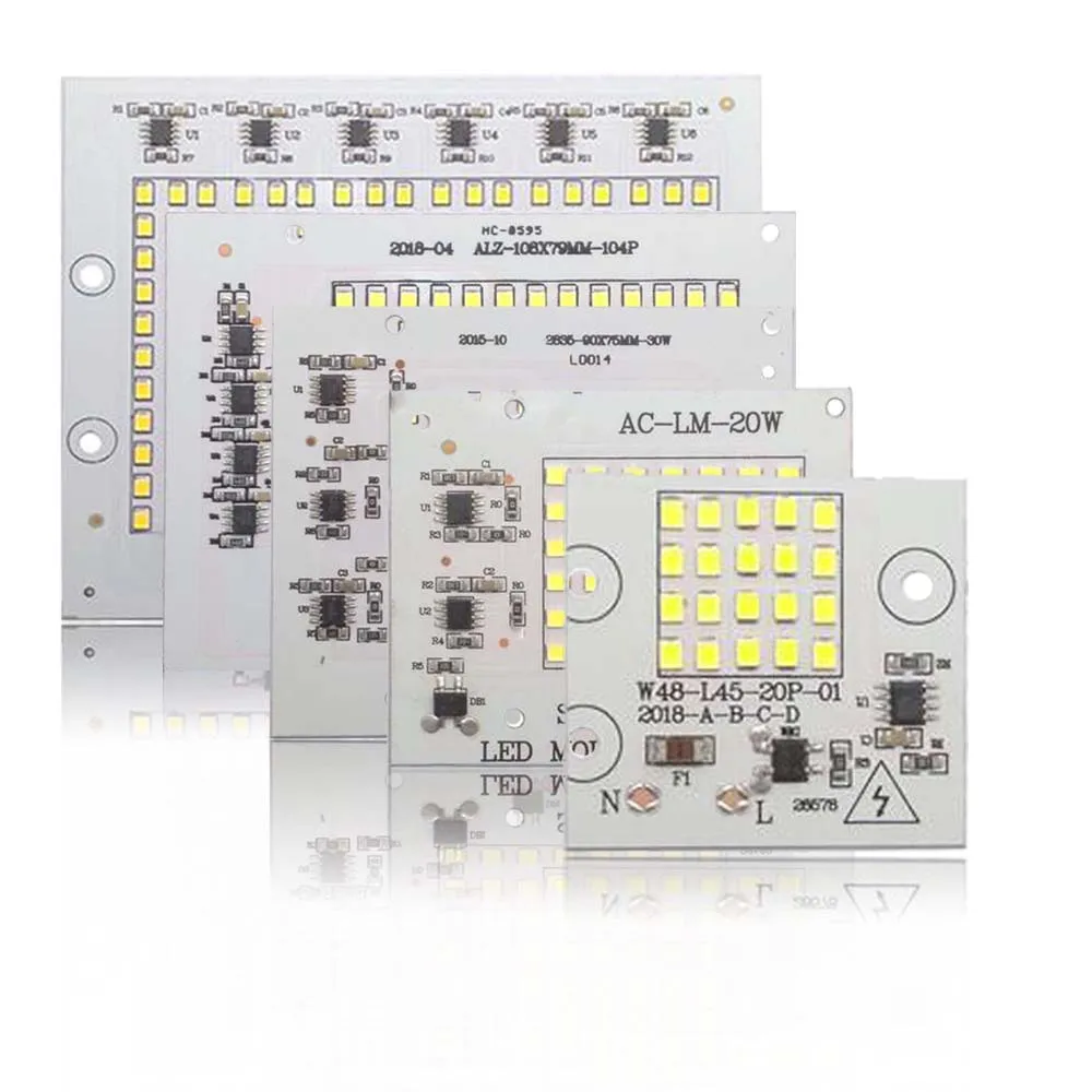10 шт./лот Smart IC SMD светодиодные чипы лампа Вт 20 30 50 100 220 В DIY для наружного прожектора