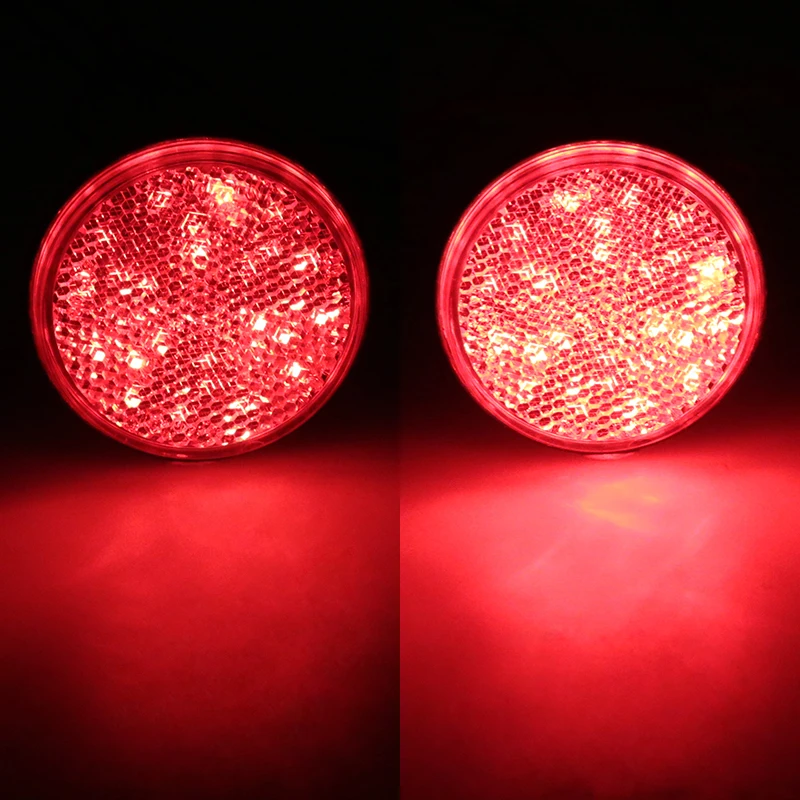 Автомобильный Светодиодный отражатель Urban Road 10 шт. 24 SMD задний круглый фонарь для