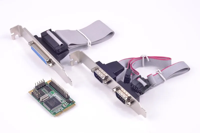 Mini PCIe to 2 Port Serial RS232 + IEEE 1284 Parallel Port Card MCS9901