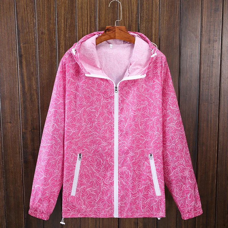

Women Summer Bohemian Beach Print Plus Size Outwear Sunscreen Sun protection Clothing Hooded Cardigan Shirt Cover Blouse Top 4XL