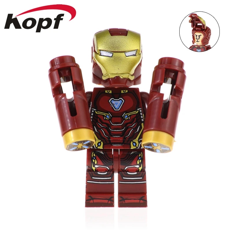 

XH 973 Building Blocks Super Heroes Iron Man Chost Rider Red Skull Ulysses Klaw Bricks DollAction Figures Gift Toys For Children