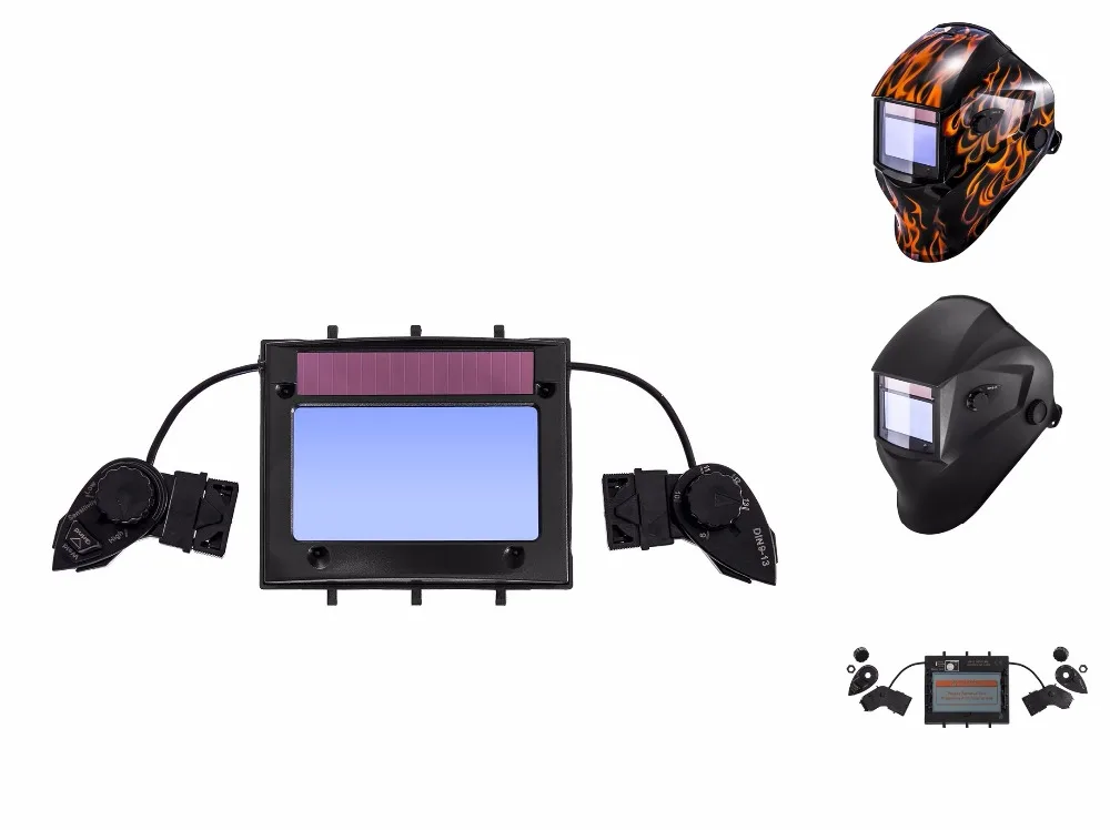 

Welding Filter View Size 98x55mm (3.86x2.17") Solar 4 Sensors Auto Darkening 1211 4/9-13 Variable for Welding Helmet