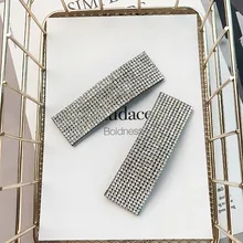 Fashion Women Shining Rhinestones 8cm Big Size Hairpins Luxury Full Of Crystals Geometric Bobby Pins Big Hair Clips Fashion Women Shining Rhinestones 8cm Big Size Hairpins Luxury Full Of Crystals Geometric Bobby Pins Big Hair Clips