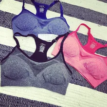 Высококачественный Женский профессиональный спортивный бюстгальтер для йоги с подушечкой для фитнеса и бега, Быстросохнущий Спортивный бюстгальтер