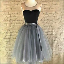 2016 heißer Verkauf Günstige Black & Grau Sheer Neck Homecoming Kleider Sleeveless Short Kleider mit Schärpe