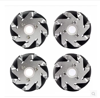 

60mm Aluminum Mecanum Wheel Set(2Left,2Right)/ Robot Competition Omni Wheel Omnidirectional Wheels For Robotcup DIY Smart Car