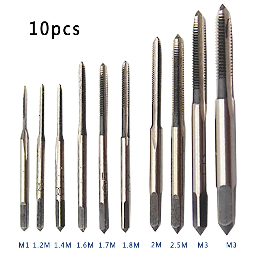HSS 10pcs / set Mini Tap Thread Wire Tapping Threading Grinding Carving
