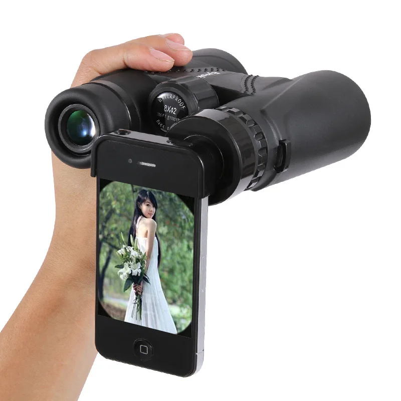 8561 منظار ثنائي مقاوم للماء 10x/8x التلسكوبات للتخييم الصيد نطاقات قوية مناظير Bak4 بريزم البصريات سريع shippping