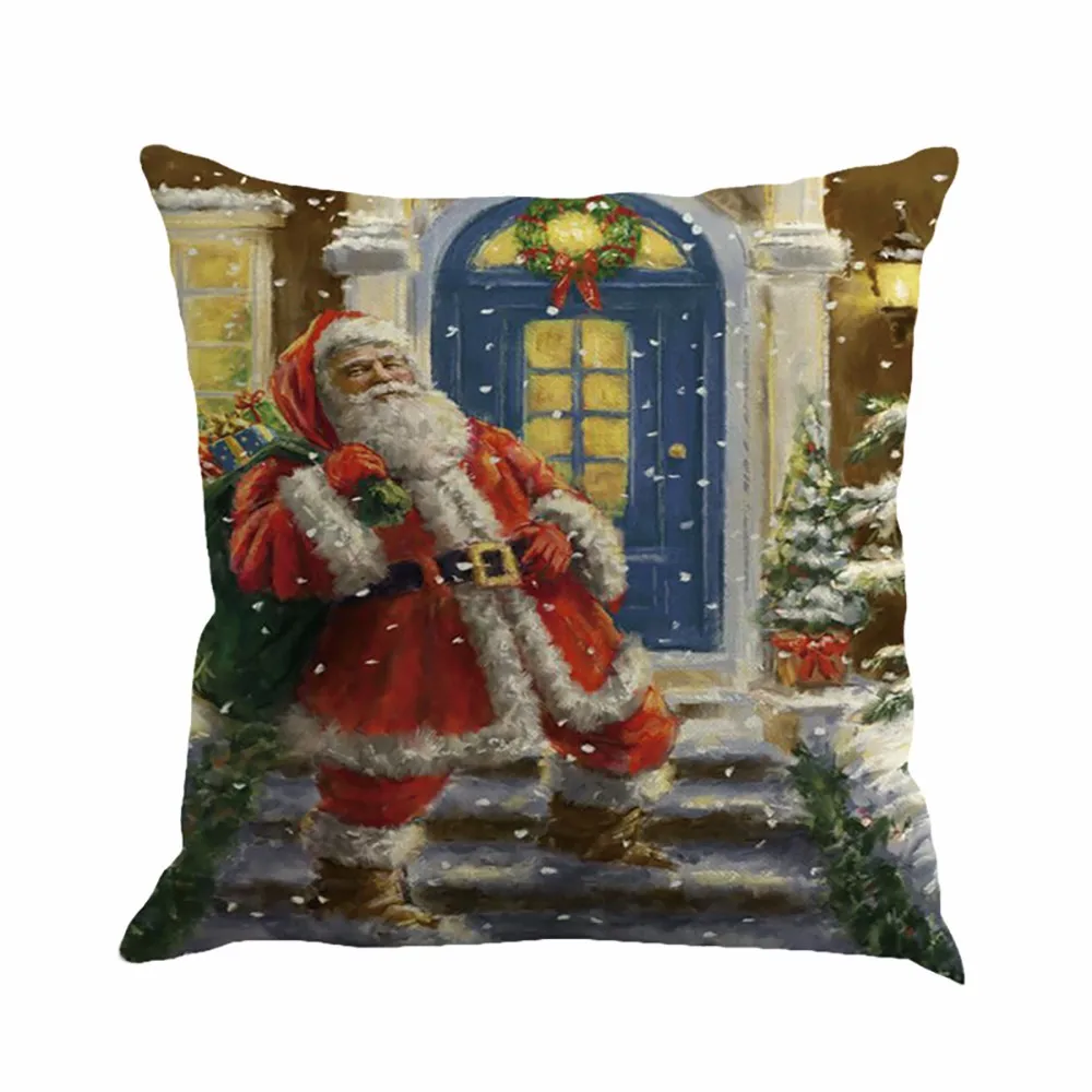 

2018 Gajjar Christmas Pillow Case brand new and high quality Square Waist Throw Pillow cover
