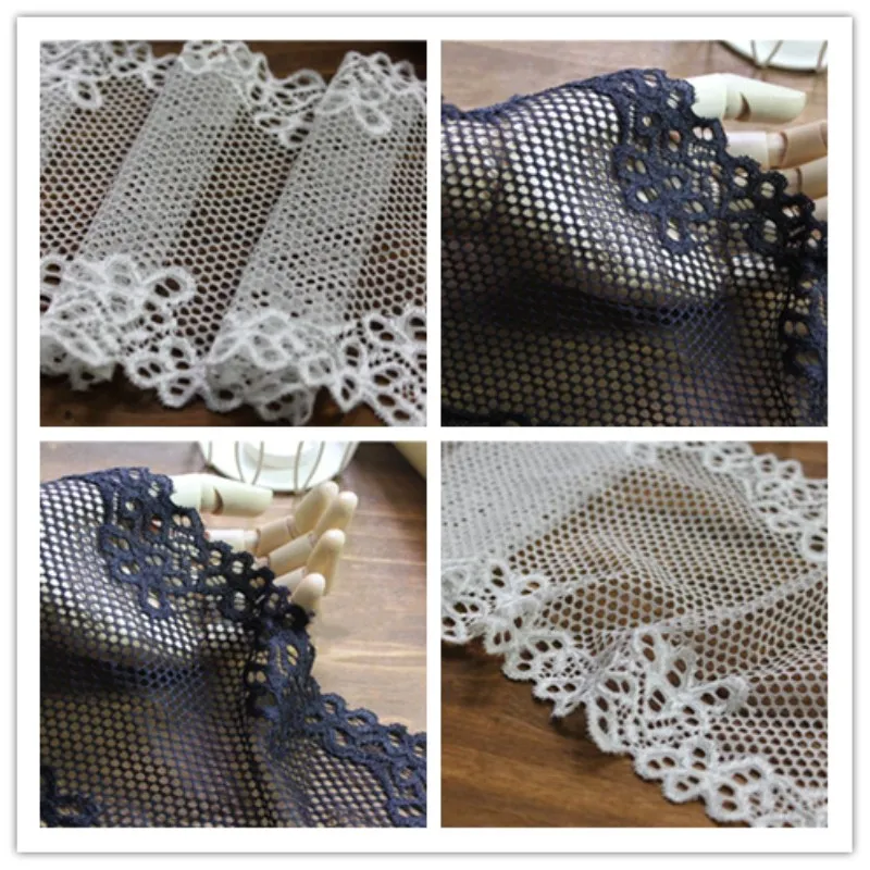 Wide 17CM with elastic yarn hole lace lace hand DIY dress accessories