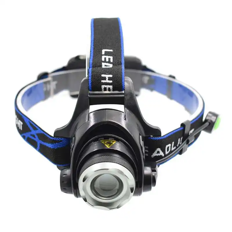 

High Power XML T6 LED Headlamp Rechargeable Headlight Zoom Head Lamp Light Frontal Flashlight LED Head Torch use 18650 Battery