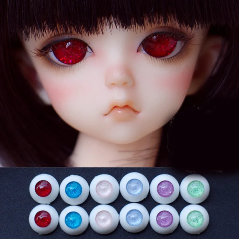 8mm Acrylic Doll Eyes Blue New Plastic Eye 60pc !! 