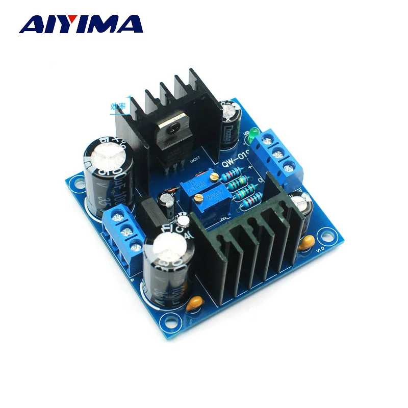 

Aiyima LM337 LM317 Filter Regulated Voltage Power Supply Adjustable Continuous For Preamp Headhpone AMP Other Dual Power