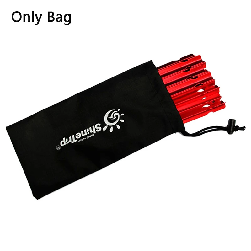 Black Tent Pegs Bag Camping Tent Accessories Hammer Wind Rope Tent Nail Storage Pouch Cover Case Travelling Supplies