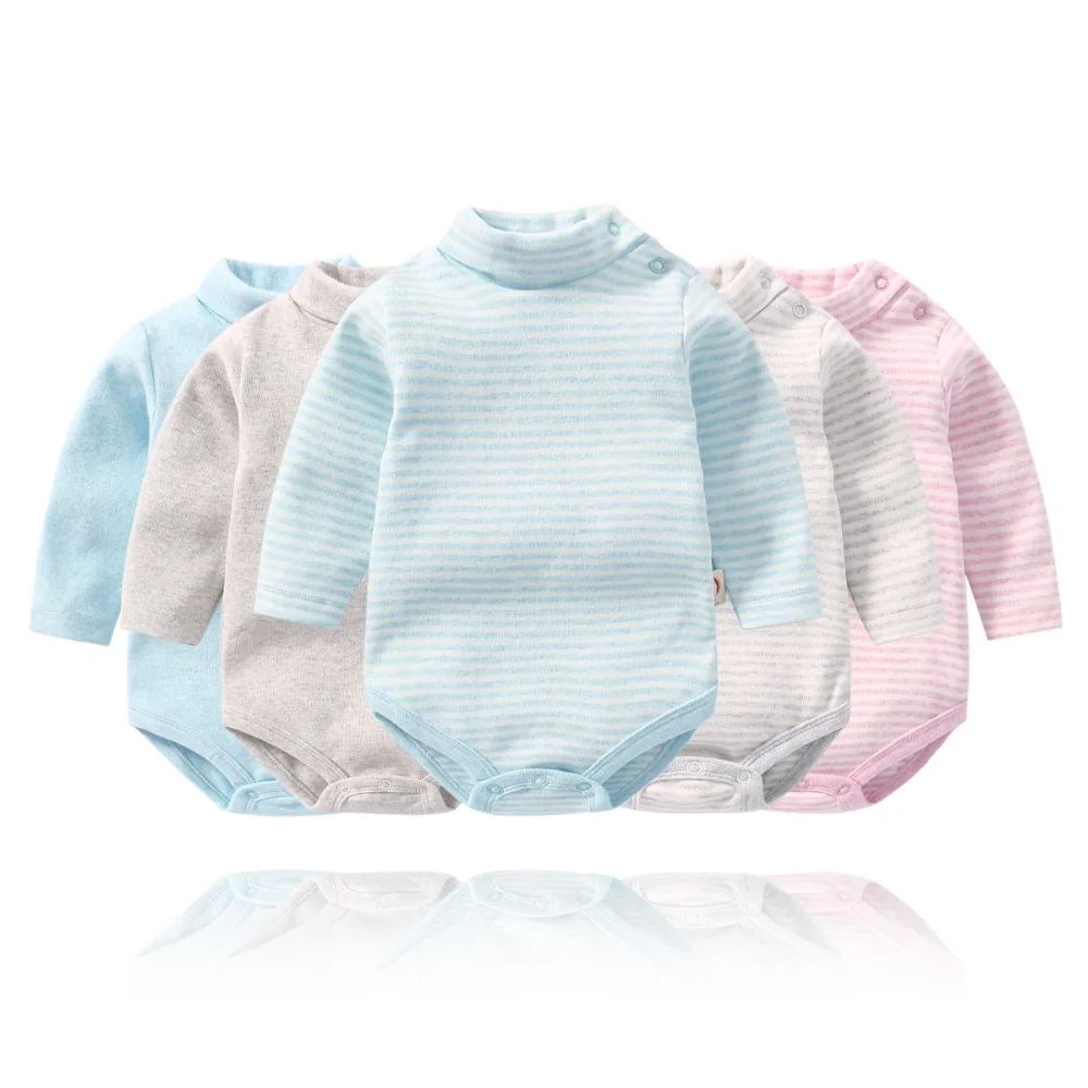 

Autumn New Style Cartoon Baby Conjoined Striped The Parcel Buttocks INS Climbing Clothes For 6-36M Children