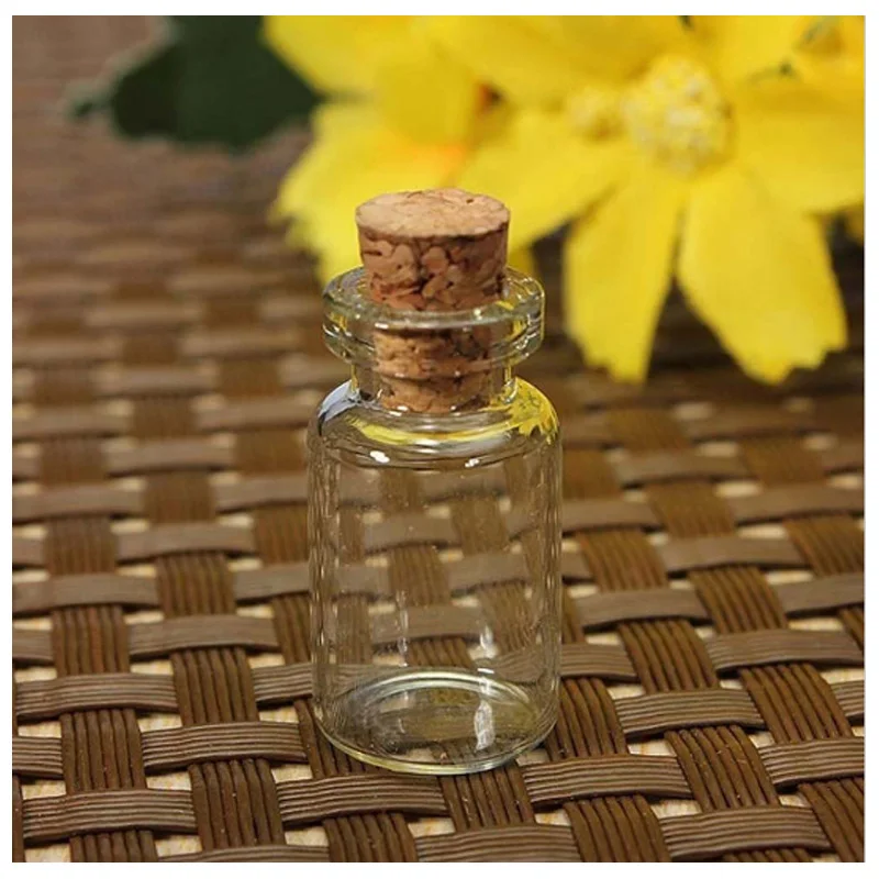 

10pcs/set Cute Mini Clear Cork Stopper Glass Bottles Small Wishing Bottle Vials Jars Storage Containers Glasses Craft Decorate