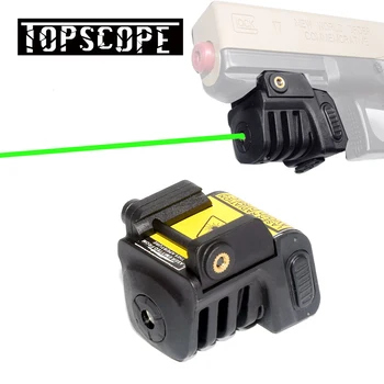 

Micro Green Dot Pistol Laser Compact Tactical Green Laser Sight Scope for Most Handguns Fit 20mm Rail