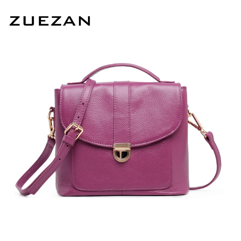 

100% Natural Cowhide Flap Bag, Women Genuine Leather Messenger bag, First Layer Leather Cross Body bags, Cute handbag B391