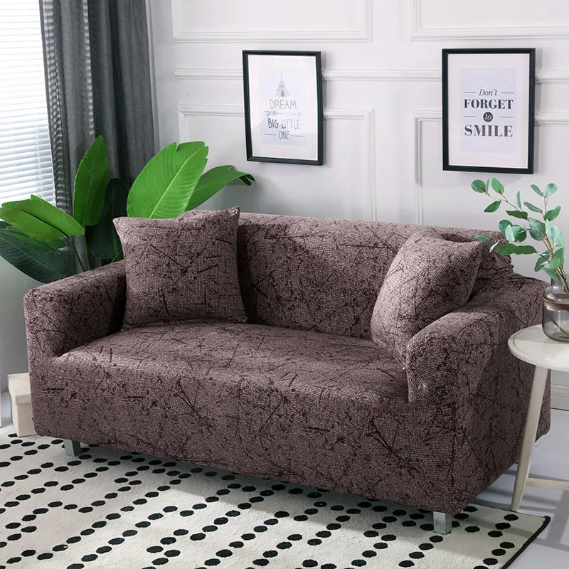 Черный цвет, чехол для дивана, плотный чехол, все включено, Нескользящие Чехлы для дивана, для дома, гостиной, Funda, диван Cubre - Цвет: K307