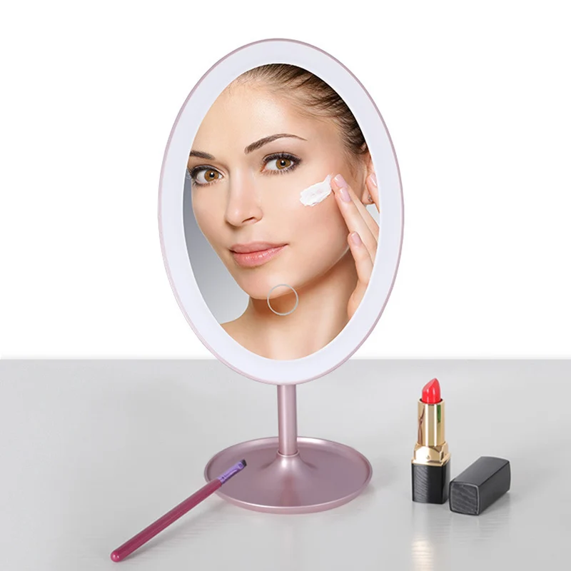 

I'M YUHANFEI Women Magnifying Makeup Mirror LED Touch Screen adjustable Light Rotating Table Desktop Makeup Mirrors Nice Gift