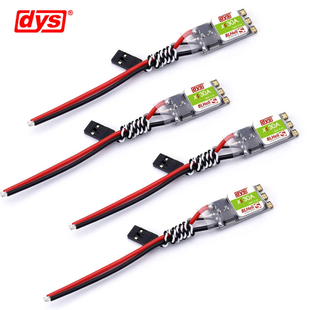 

4pcs/lot DYS XS20A/XA30A Lipo BLheli_S ESC Support Oneshot125 Oneshot42 MultiShot For Multirotor Multicopter
