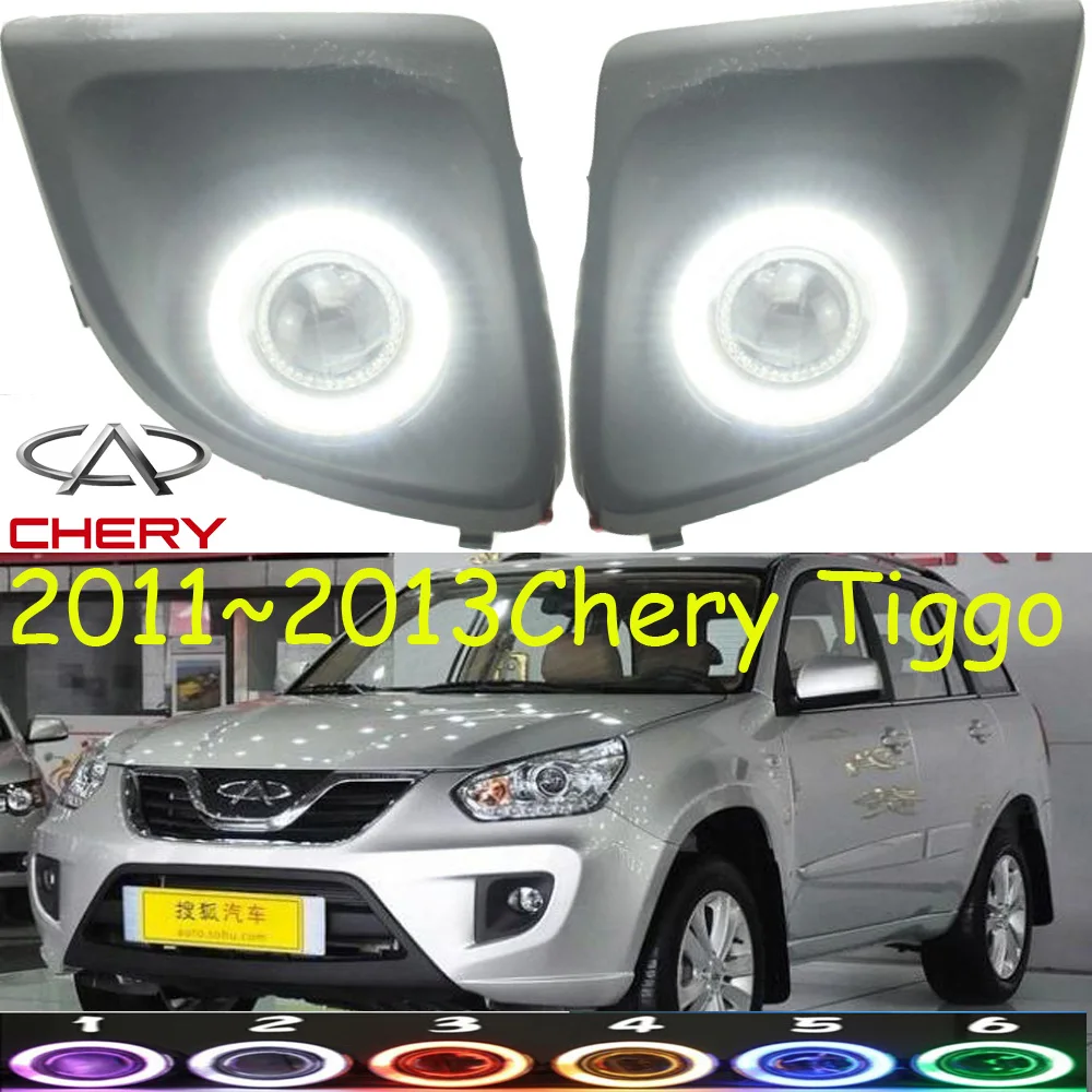 

car bumper Tiggo3 headlight Chery Tiggo fog projector lens light 2010~2013y car accessories CCFL Tiggo headlamp