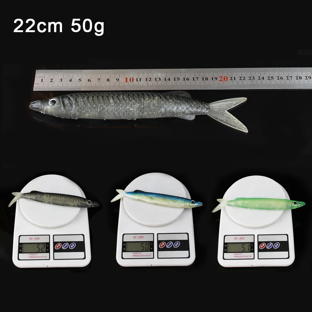 Spinpoler 1 шт. 22cm50g Pesca черная крышка для задней панели с рисунком рыбы приманки бас